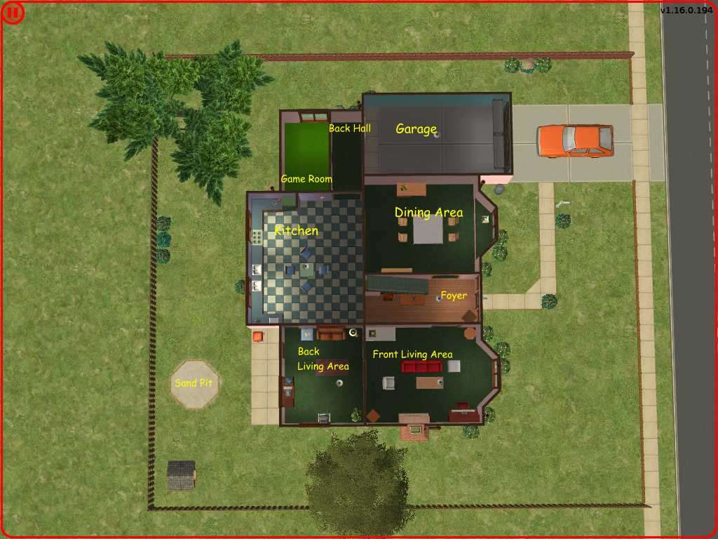 simpsons house plan