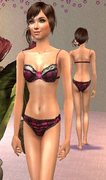 Mod The Sims Oh My Goodness Teen Lingerie Set