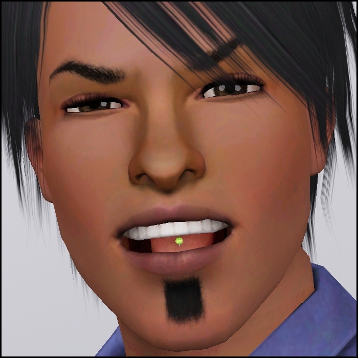 Mod The Sims - Tourniquet ~ Tongue piercing for both genders