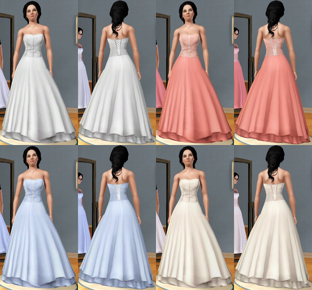 Mod The Sims Jasmine Bridal Gown