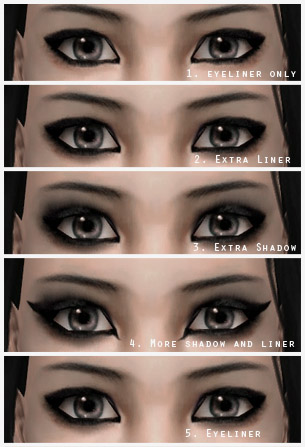 cat eyes tattoo. Mod The Sims - Cat Eye Shadow