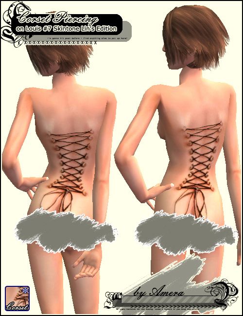 Mod The Sims - Corset Piercing - All Other Colours