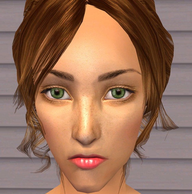 red hair and dark eyebrows. Mod The Sims - Elegant Dark