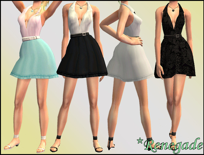 50s pin up clothing. Mod The Sims - RenegadeSims Belted Dresses - Pin-Up (50's) Style
