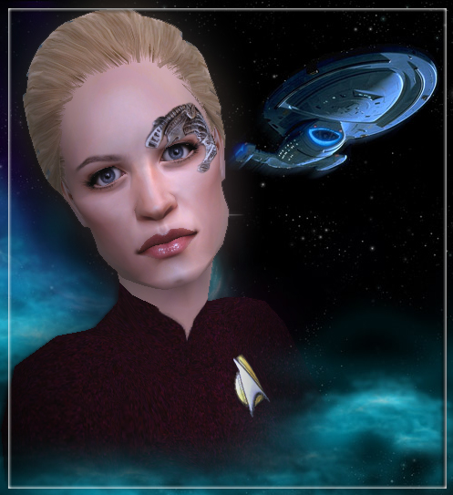 Mod The Sims ST Voyager Jeri Ryan as Seven of Nine