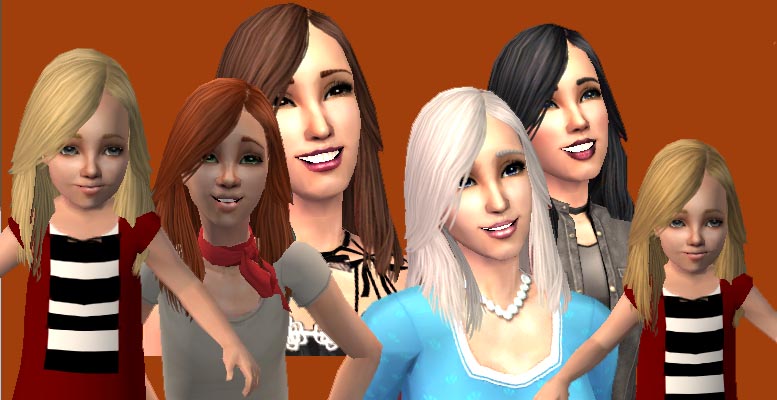 Mod The Sims - Hilary Duff Hair-for ALL Ages!