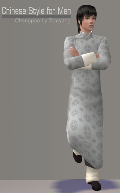 Mod The Sims Chinese Style For Men Changpao With 6colors