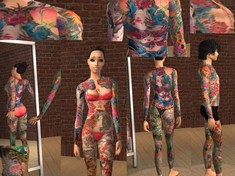 full body tattoo. Mod The Sims - Full Body