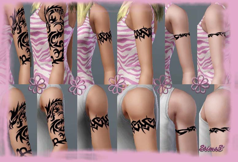 Mod The Sims - Tribal tattoo 1