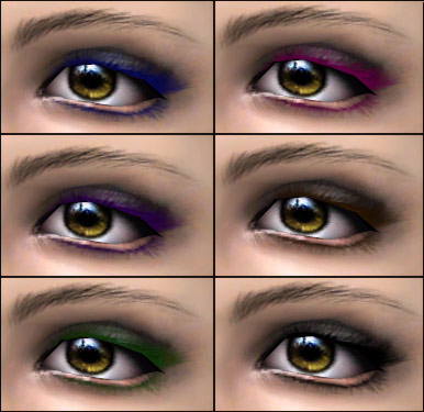 complete eye makeup set, eyeshadows in 12 fresh colors with a set of mascara 