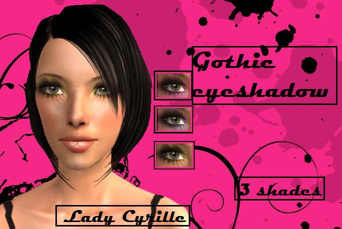 goth makeup tutorial. Mod The Sims - Gothic Makeup