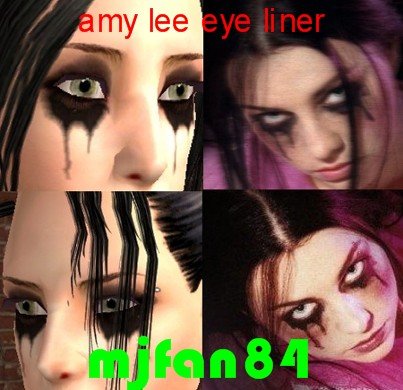 Runny Eye Liner 4 my Amy Lee sim