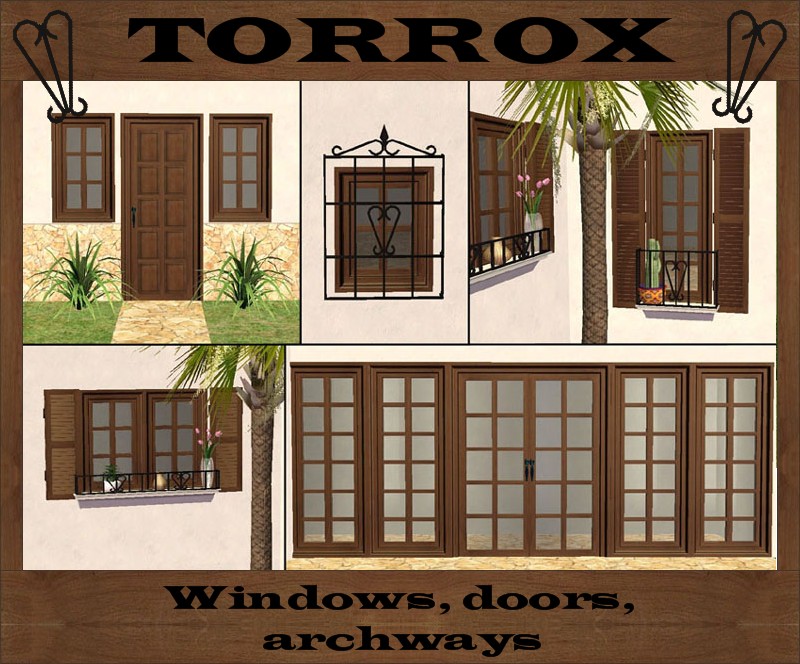 Mod The Sims Torrox Spanish Southwestern Build Set Part 2