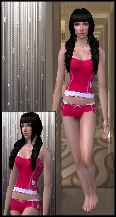 Mod The Sims - Hello Kitty Boyshorts Undies Underwear *Pretty in Pink*