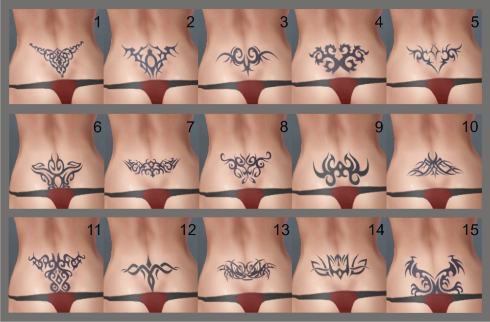 lower back tattoo flash. The most popular lower back tattoos are tribal tattoo designs or floral