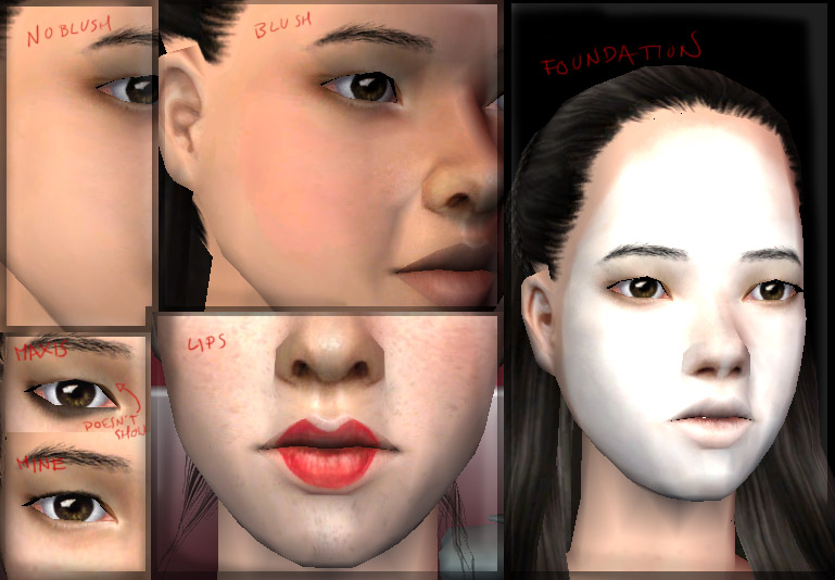 geisha face makeup. Found in full face make-up.