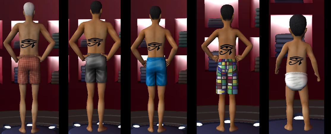 Mod The Sims - Eye of Horus Tattoo