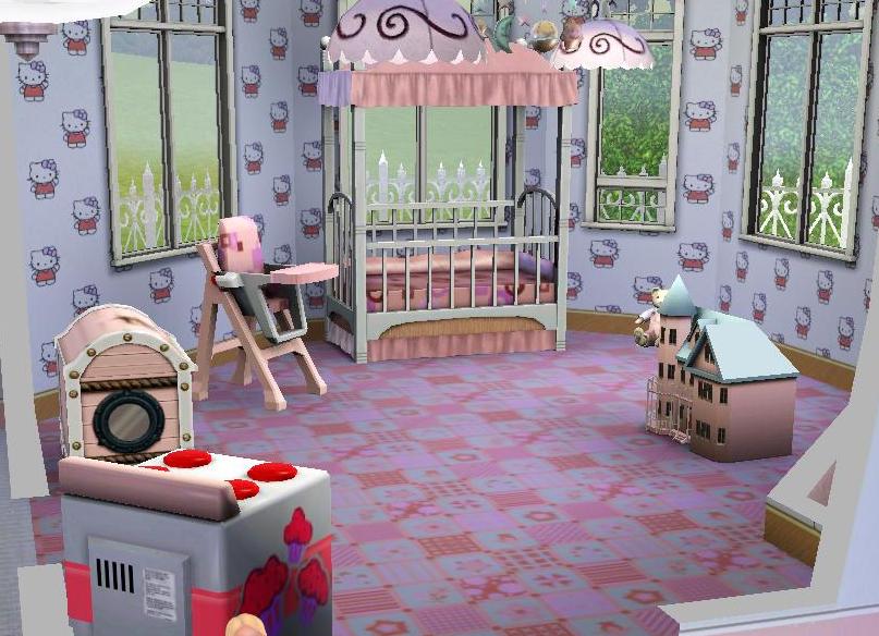 hello kitty nursery. Mod The Sims - Barbie Dream House 1 : Her Town House!