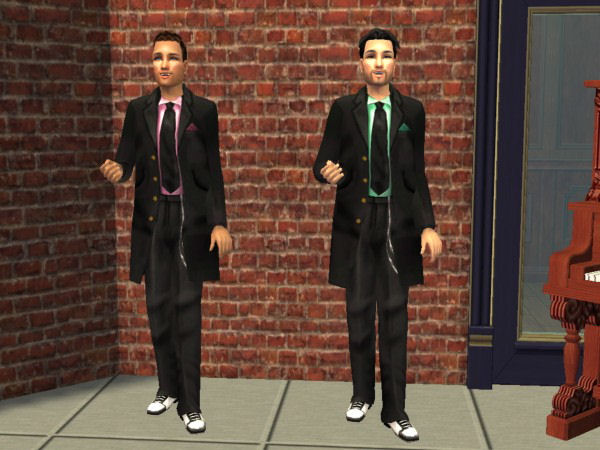 мужская -  The Sims 2. Мужская одежда: выходной костюм MTS2_hopawaay109_565181_zootyfrotn