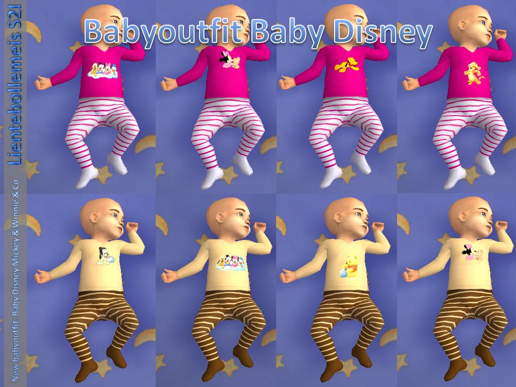 Mod The Sims New Babyoutfit 216 Baby Disney Mickey Winnie