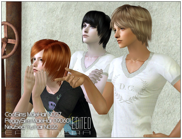 Alesso`s Galaxy hairstyle retextured by Beaverhausen - Sims 3 Hairs