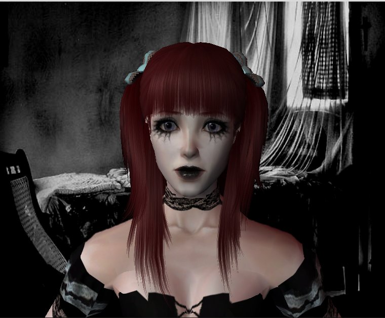 Here I have Lilly my gothic doll If someone of you like something that 