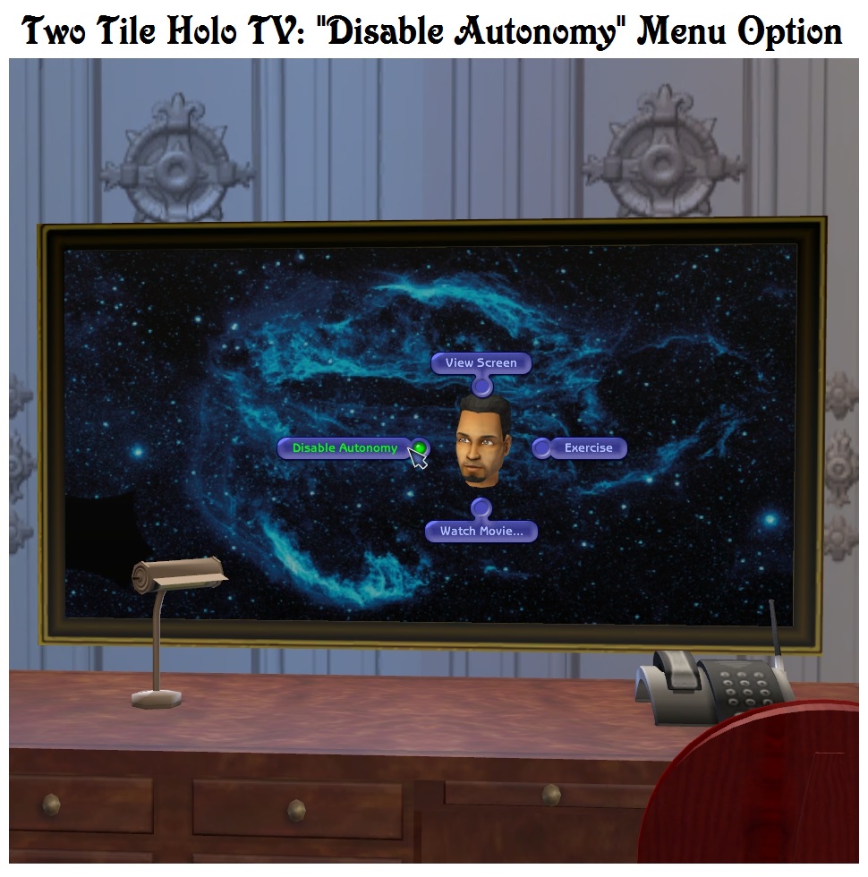 Mod The Sims Update Sept 28 2019 Two Tile Holographic Television