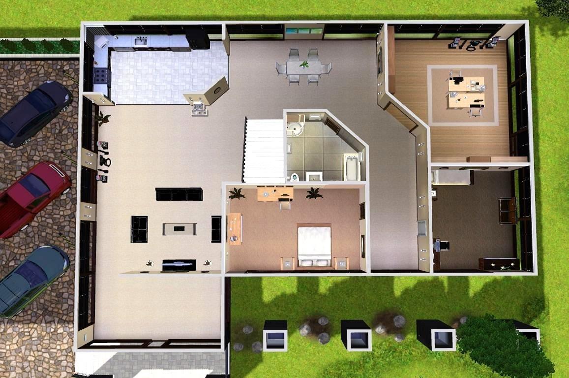 Sims 4 Houses Floor Plans Modern House