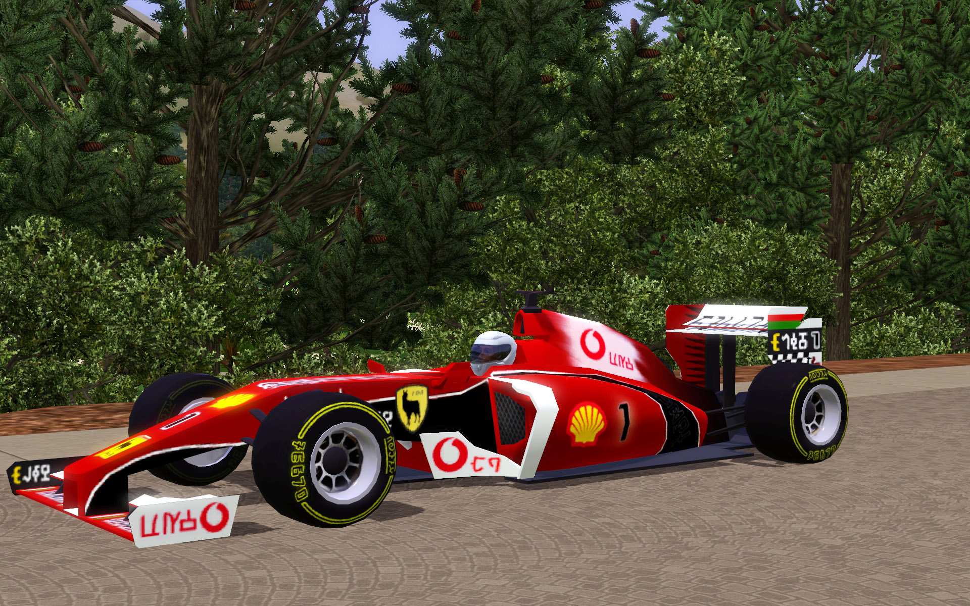 Mod The Sims - F1 Racing Car "Llamari 412"
