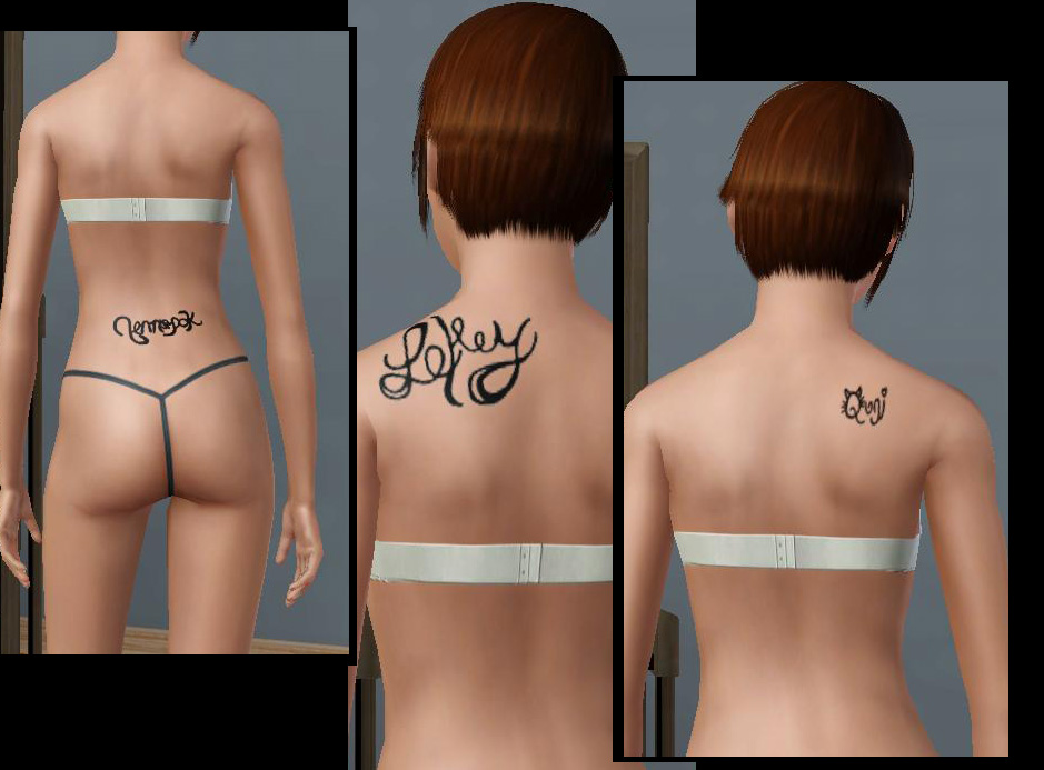 Mod The Sims Simlish Tattoos and More