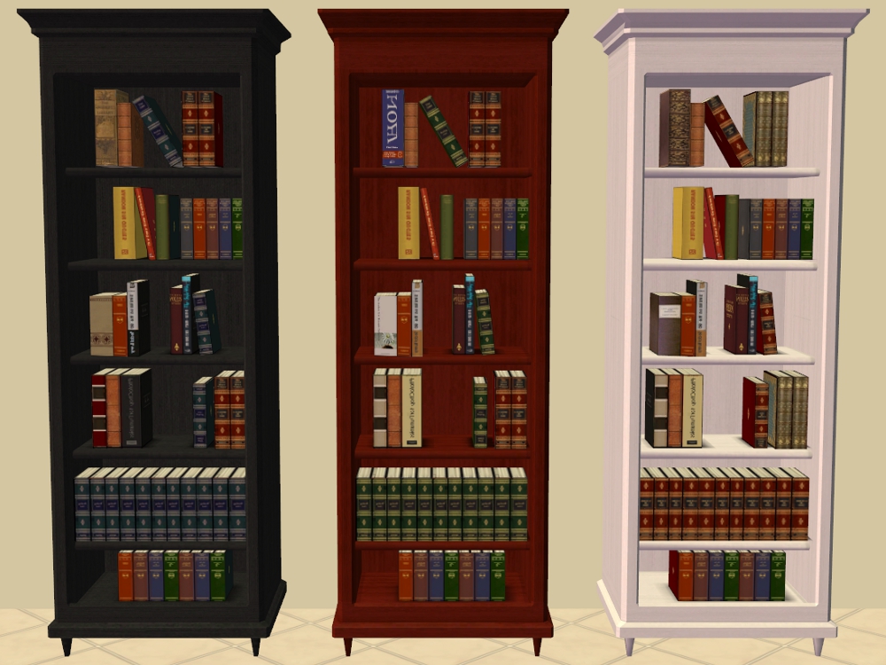 Mod The Sims Buyable Bookshelf of Education