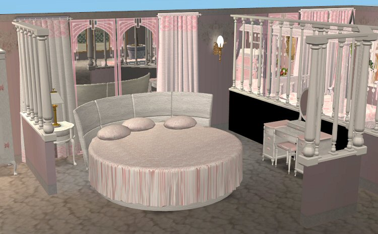Mod The Sims Continuation Of The Marble Pink Set Bedroom