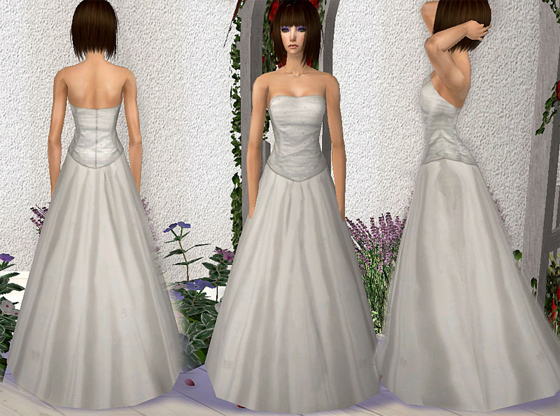 Mod The Sims Rose Wedding Dress
