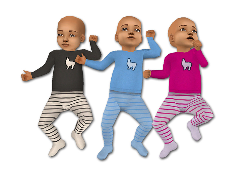 Mod The Sims Little Llama Baby Outfits