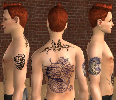 tattoo on black skin. Mod The Sims - Tattoo Skin #3