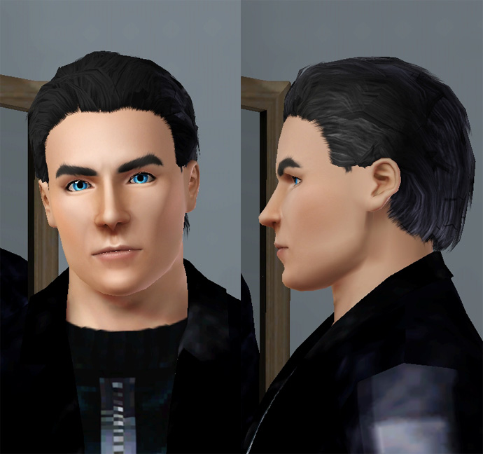 hairline appears here - this is because the 'widow's peak' hairline that hairline appears here - this is because the 'widow's peak' hairline that