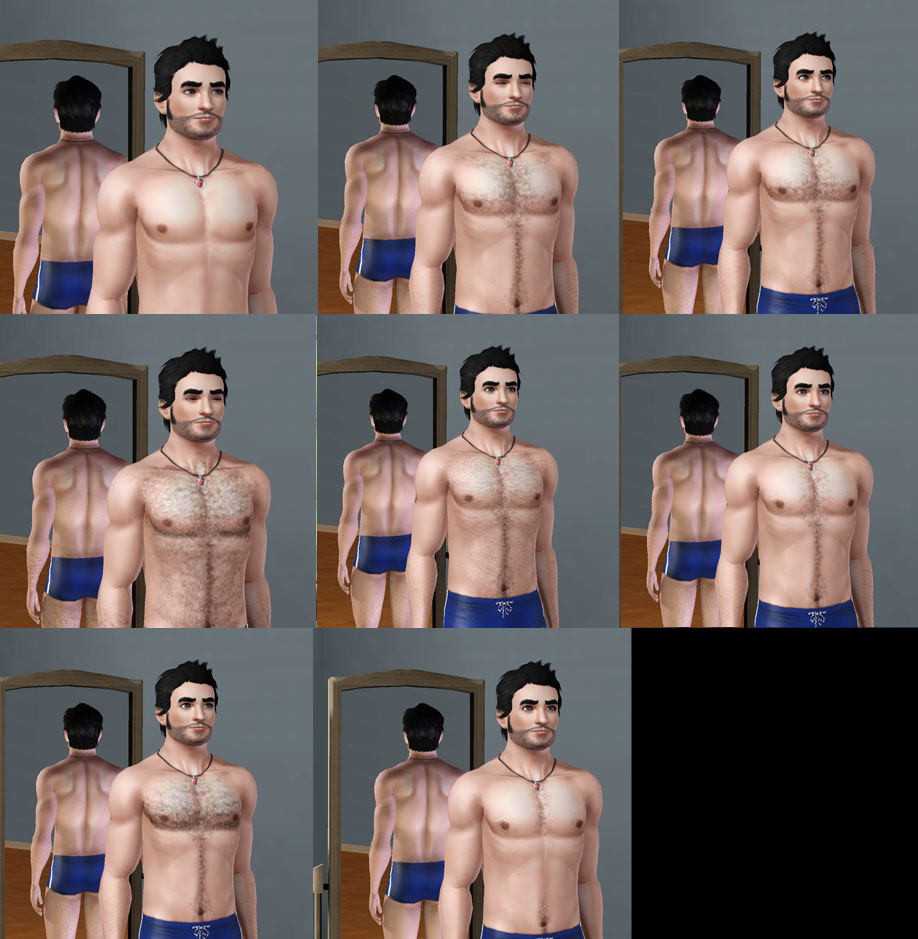 Mod The Sims Body Hair Recolorable