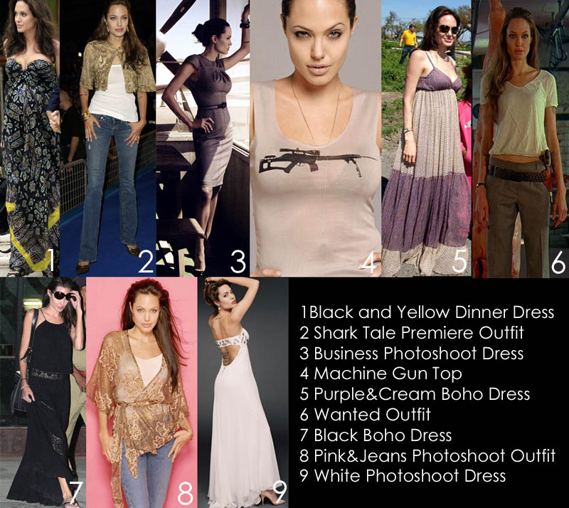 Angelina Jolie Outfits