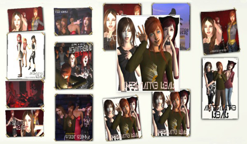 mod the sims simlish band posters