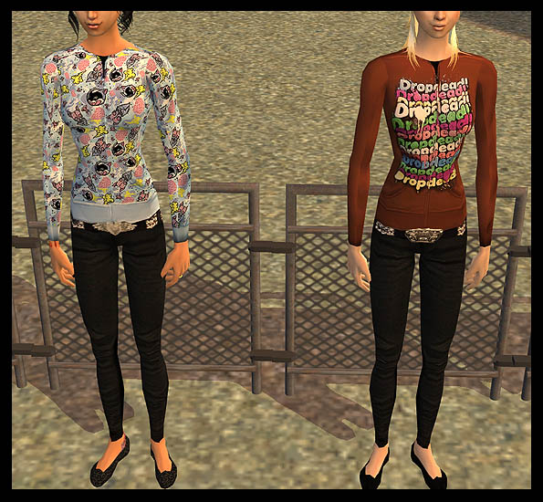 Mod The Sims - Drop Dead Clothing Set - BMTH/Oli Sykes