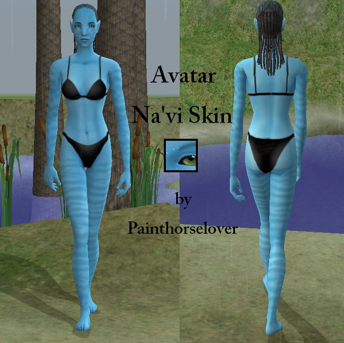 sims - The Sims 2: Скинтоны (кожа). MTS2_painthorselover_1039690_front_and_back