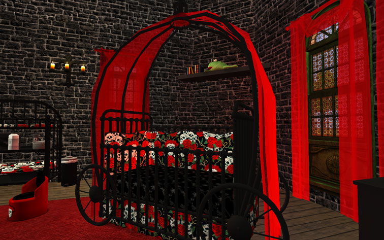 Mod The Sims Gothic Princess Nursery And Child Teen Room