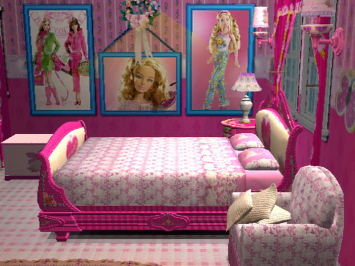 Mod The Sims Barbie Bedroom Set For Little Girl