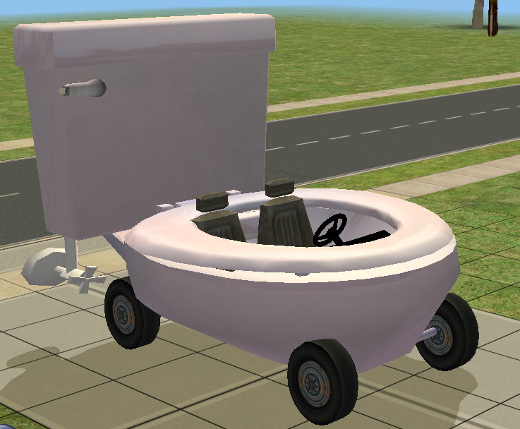 toilet car