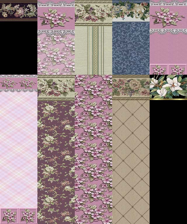 floral wallpaper. Forever Floral Wallpaper - Set