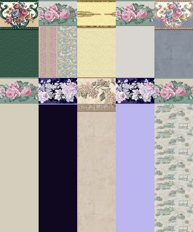 floral wallpaper. Forever Floral Wallpaper - Set