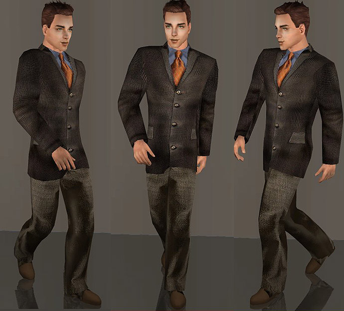 мужская -  The Sims 2. Мужская одежда: выходной костюм MTS2_OpenHouseJack_503848_OpenHouseForSims2_TexturedSuitBBSlim