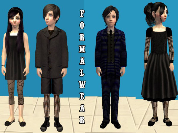 Mod The Sims The Dark Load Clothing For Kids