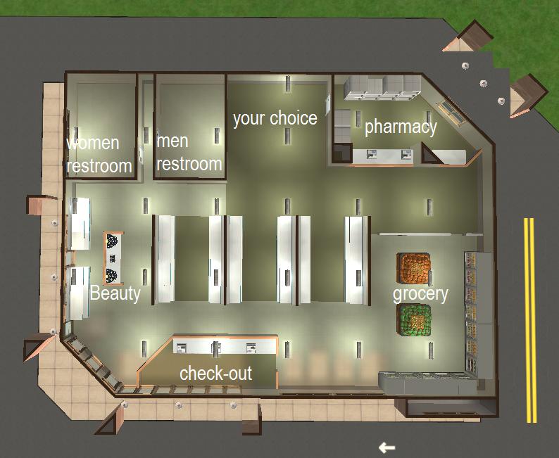 Shelf Obsessed Pharmacy floor plan