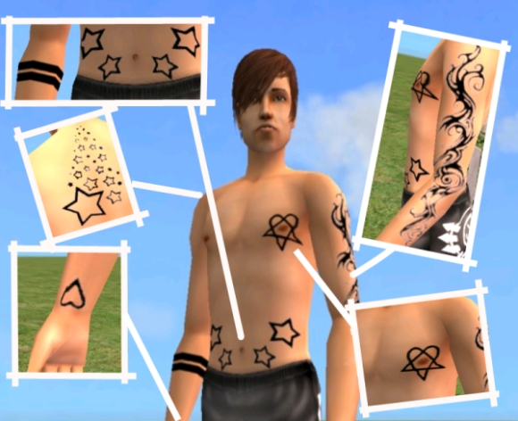 Mod The Sims - My Tattoos for my sim(Adult Male ONLY) READ ALL THE THREAD